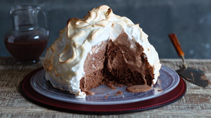 Baked Alaska pudding